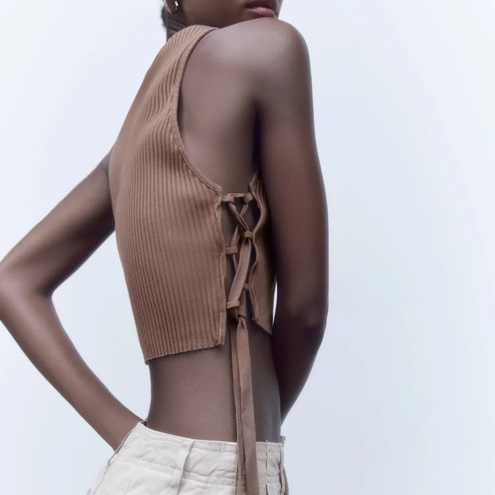 Zara Ribbed Crop Top - Picture 5 of 6